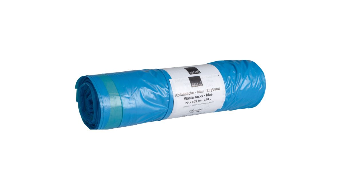 Abfallsack 100 Liter, 72 x 104 cm, LDPE, 38 my, mit Zugband