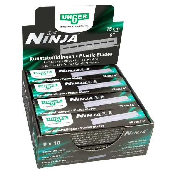Unger Ninja 15 cm Kunststoffklinge, 10 Stück