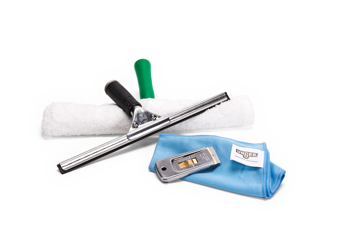 Unger PRO GLASREINIGUNGSSETS ADVANCED KIT 4-in-1
