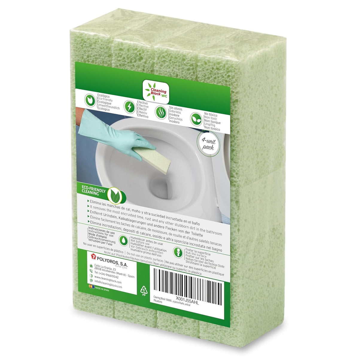 Cleaning Block grüner Bimsstein, 4er Pack
