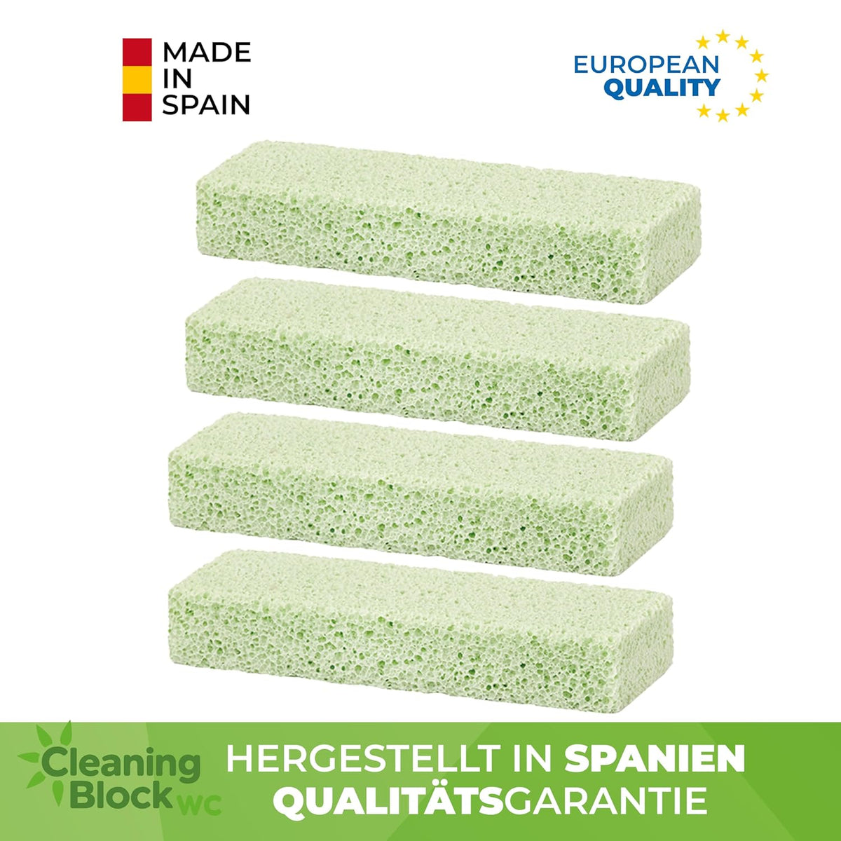 Cleaning Block grüner Bimsstein, 4er Pack