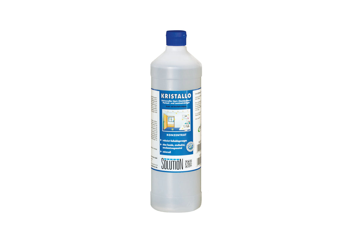 Solution Glöckner KRISTALLO, Hart-/Steinboden, Parkett- und Laminatreiniger 1 Liter (Kopie)