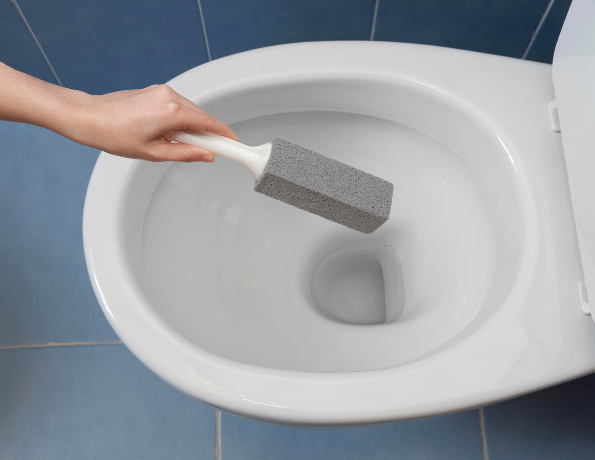 Cleaning Block, Reinigungs-Stick mit Griff, grauer Bimsstein