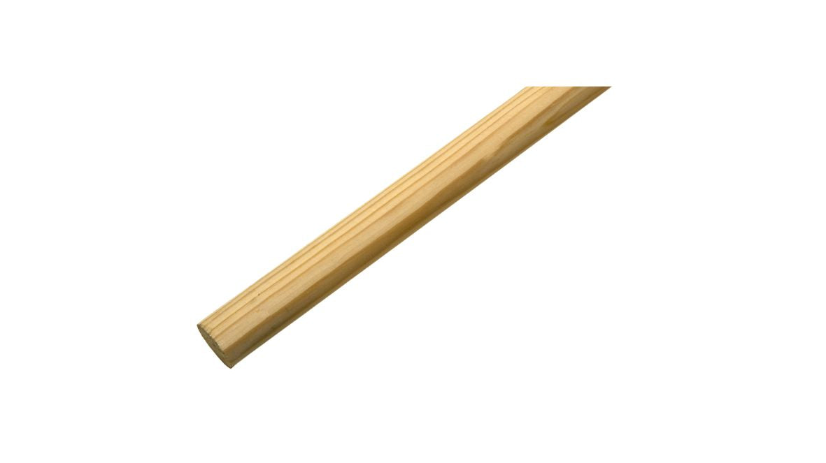 Besenstiel Holz 140 cm, ohne Gewinde, unlackiert, 24mm Durchmesser