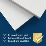 Servietten 38 x 38 cm, 50 Stück Softpoint, Weiß, 1/4 Faltung