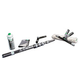 UNGER NINJA 6in1 Fensterputz Set, mit Carbon-Stangen – 1 Set